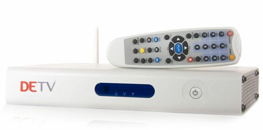 DETV set-top box STB and remote control