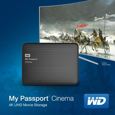 WD My Passport Cinema - 4K Ultra HD (UHD) Movie Storage