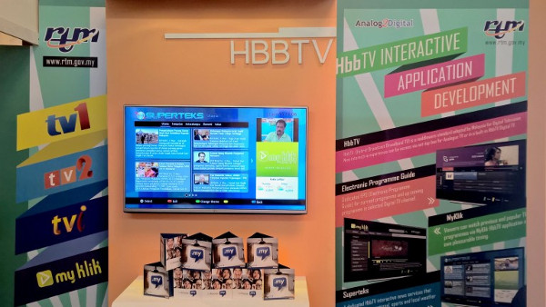 RTM Superteks HbbTV application shown in ABU Digital Broadcasting Symposium 2016