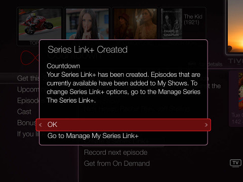 Virgin Media Series Link+ from TiVo Inc. screenshot