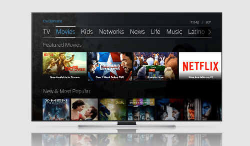 Comcast XFinity Movies - Netflix X1