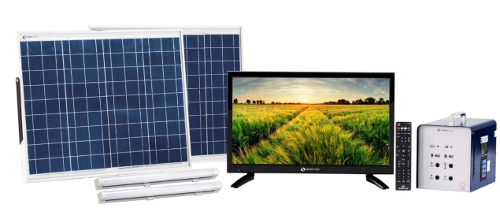 Simpa Networks solar-powered TV kit for India