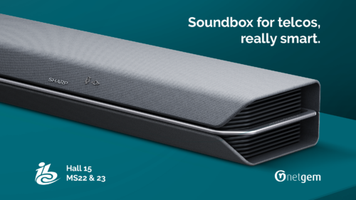 Netgem Sharp Soundbox for telcos soundbar