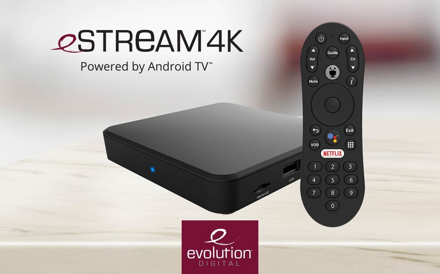Evolution Digital eSTREAM 4K, powered by Android TV