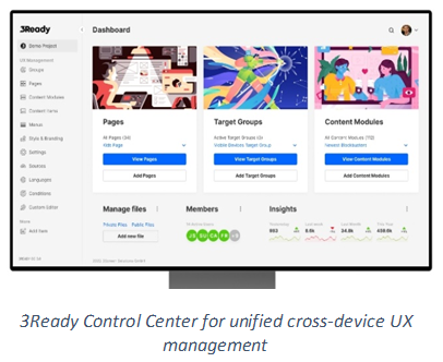 3Ready Control Center for unified cross-device UX management