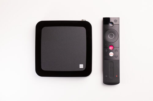 Universal Electronics (UEI)-DNA Oyj Android TV set-top box (STB) and remote control