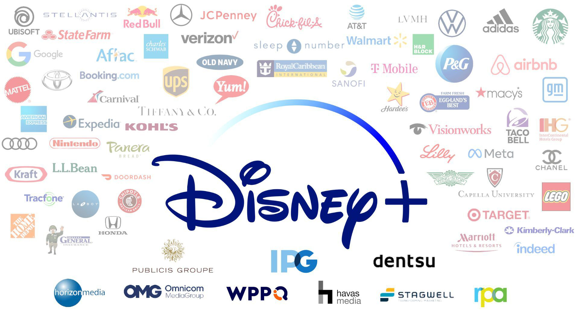 Disney+ advertiser logos
