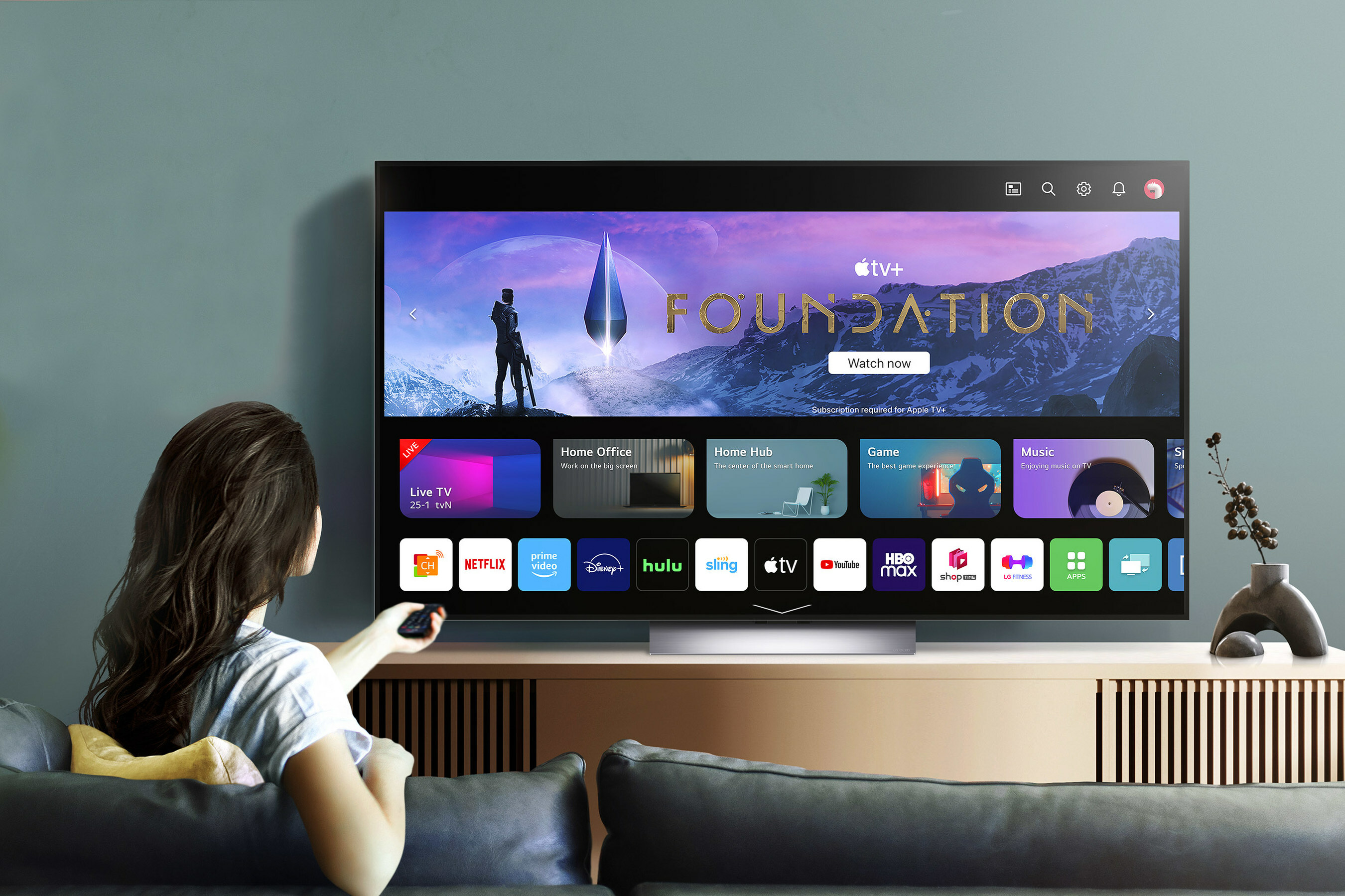 OLED EVO LG TV with webOS image