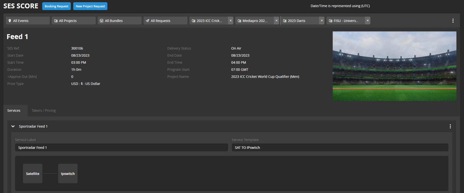 SES SCORE Platform UI - PR Image