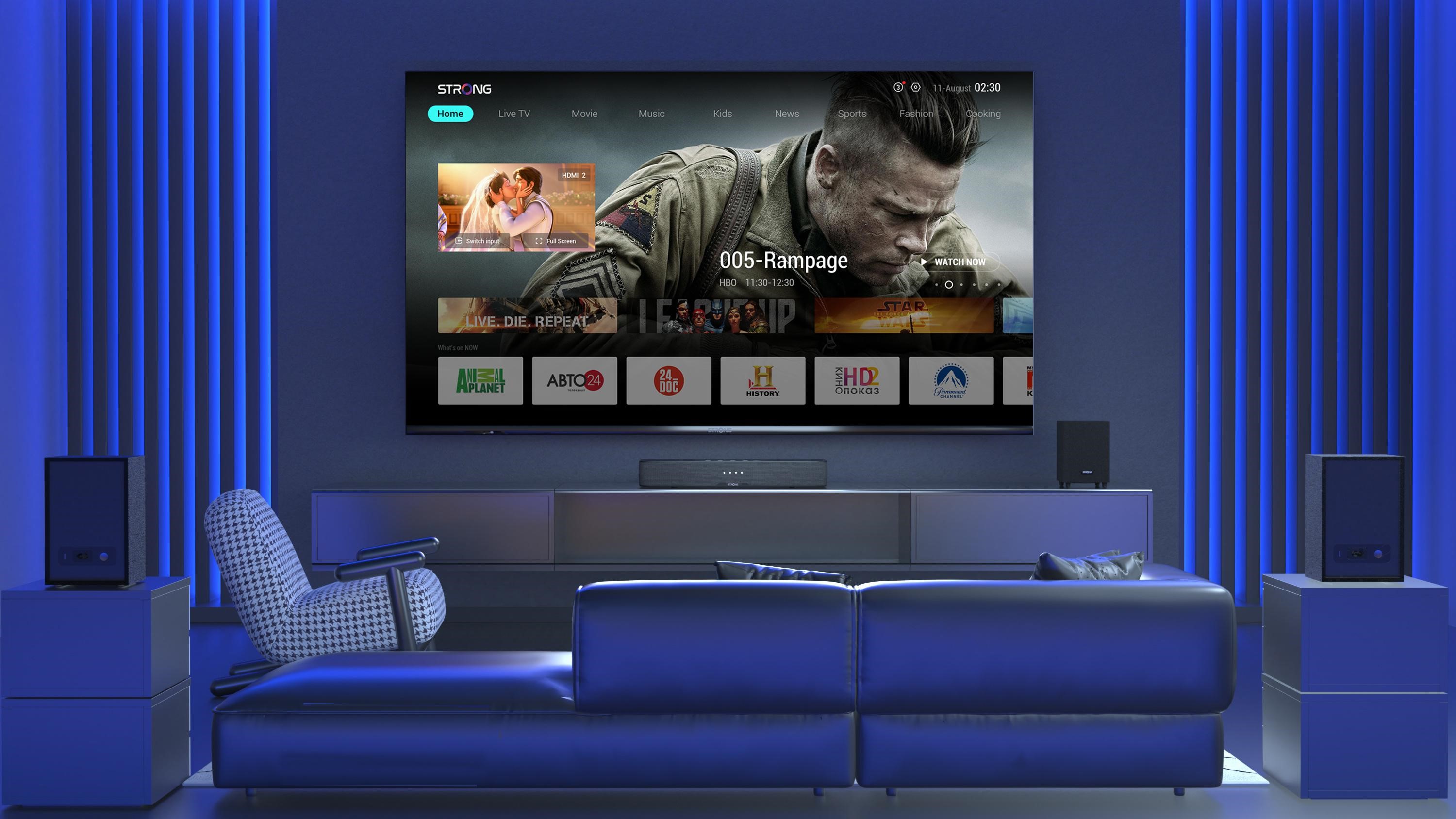 Skyworth Digital RDK TV living room