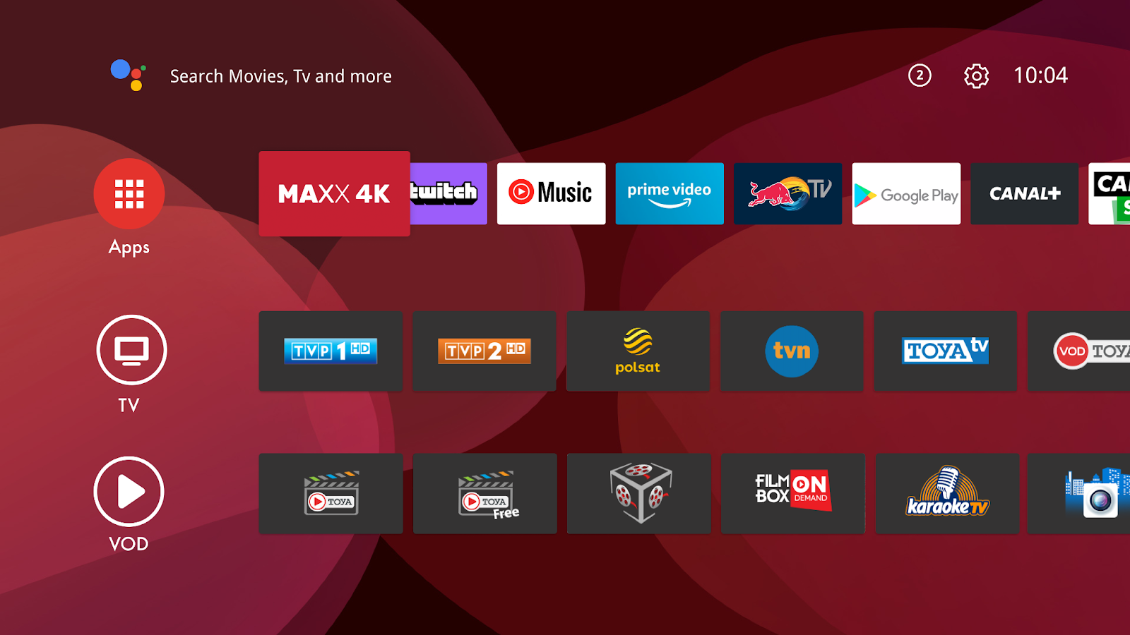 TOYA Android TV Application Launcher