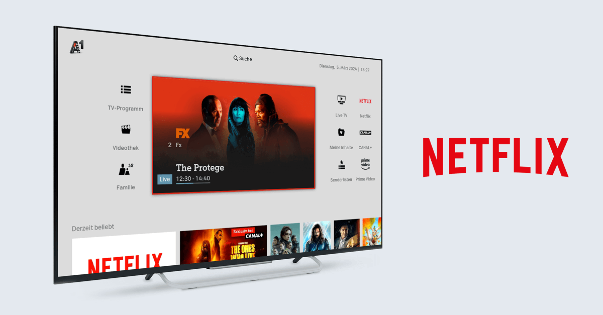 Zappware-A1 XploreTV Netflix integration - PR graphic