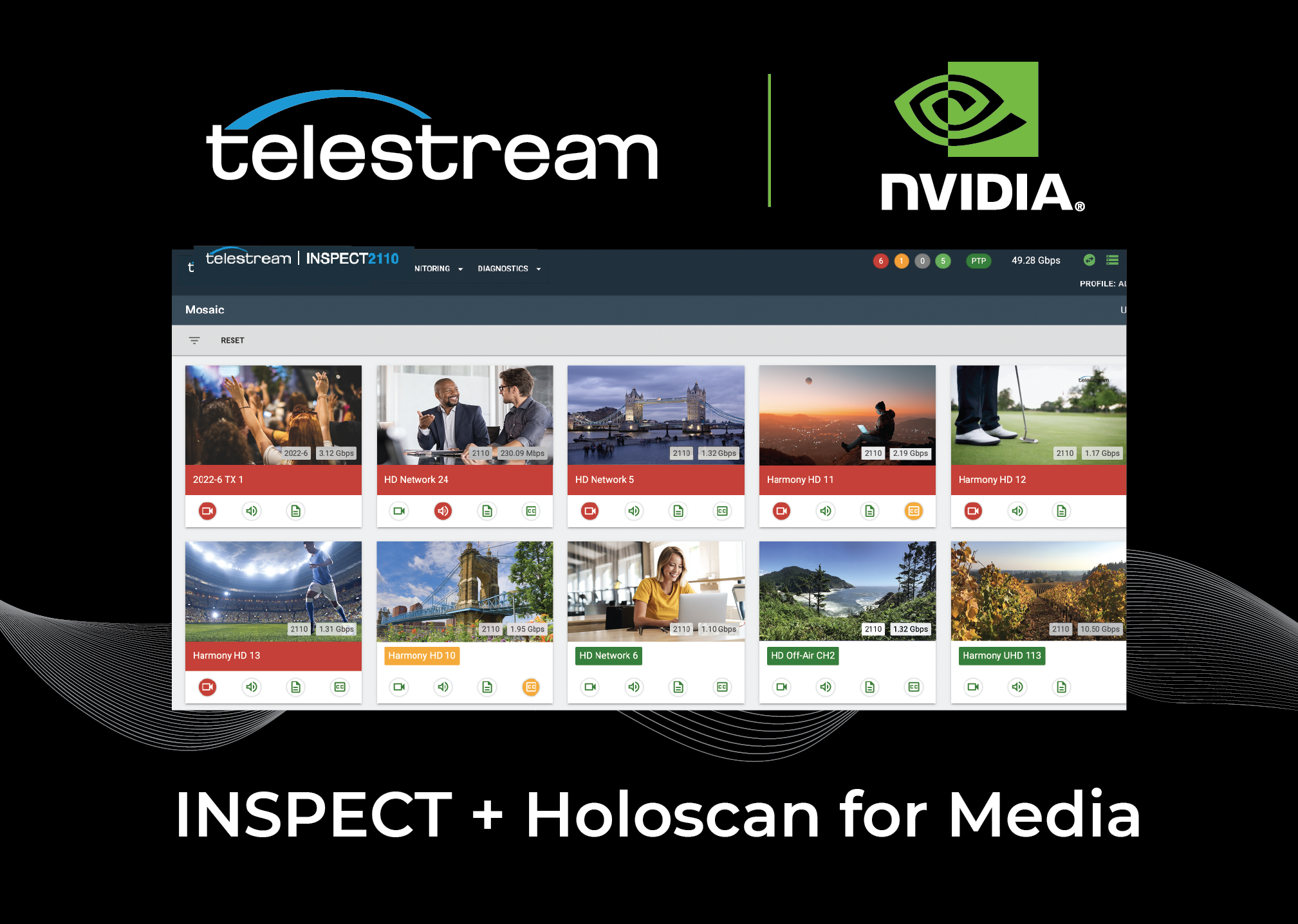 Telestream INSPECT-NVIDIA Holoscan for Media - PR image