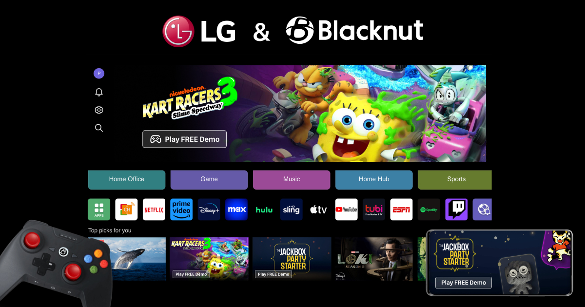 LG-Blacknut cloud gaming - PR image